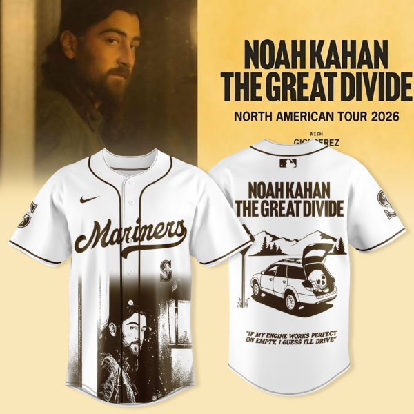 Seattle Mariners x Noah Kahan - "The Great Divide Tour 2026" Jersey Collection | BA97