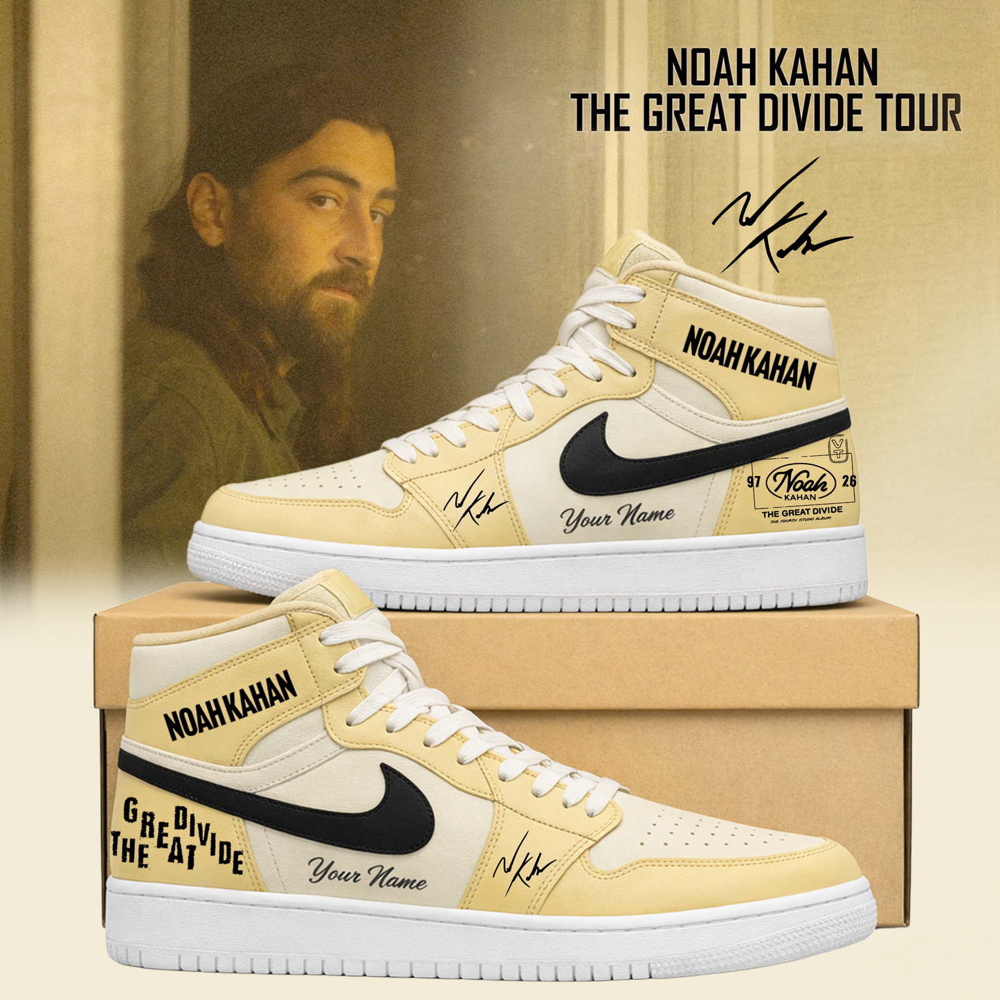 Noah Kahan Tour 2026 JD1 Shoes Limited Edition | HQ12