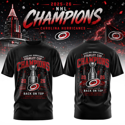 Carolina Hurricanes 2026 Stanley Cup Champions T-Shirt | SO27