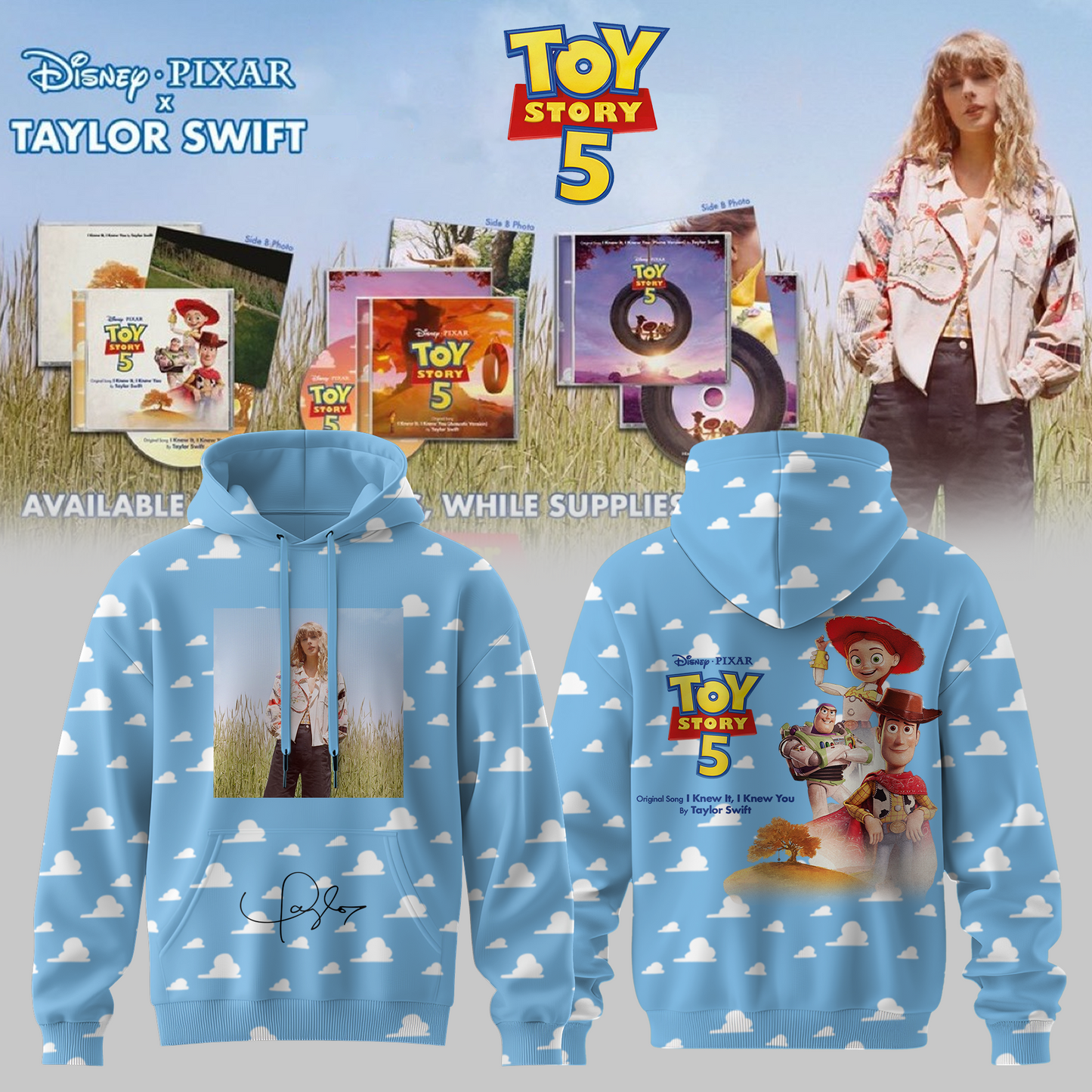 Taylor Swift x Toy Story 5 Limited Edition Signature - Hoodie | QL41