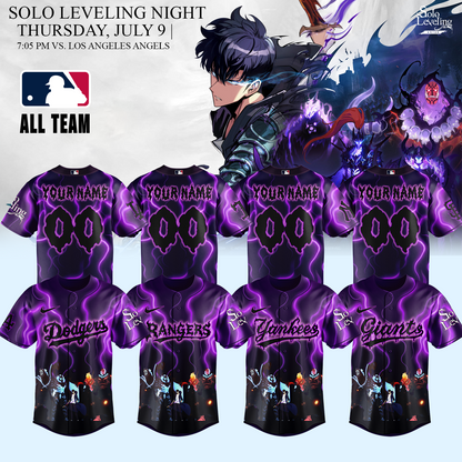 MLB ALL TEAMS x Solo Leveling Limited Jersey (Custom Name &amp; Number) | YV72