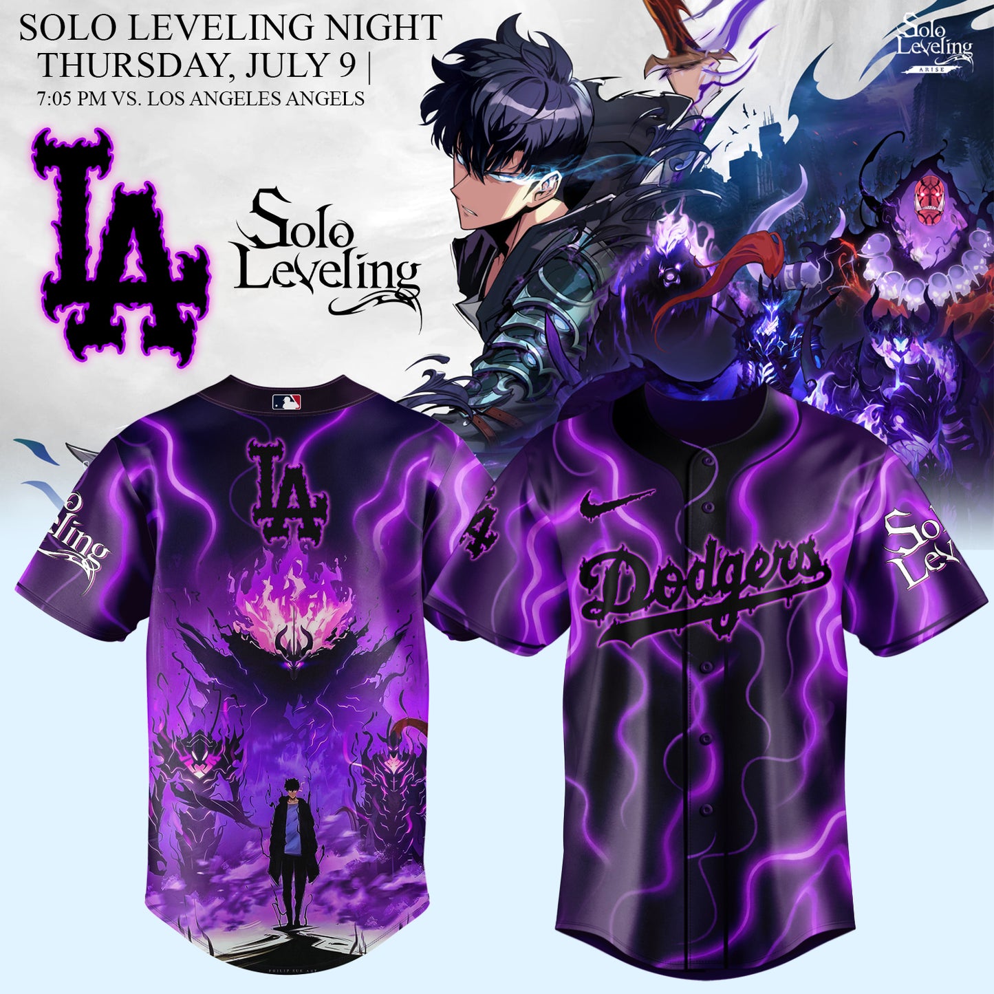 MLB ALL TEAMS x Solo Leveling Limited Jersey 1 | XX16