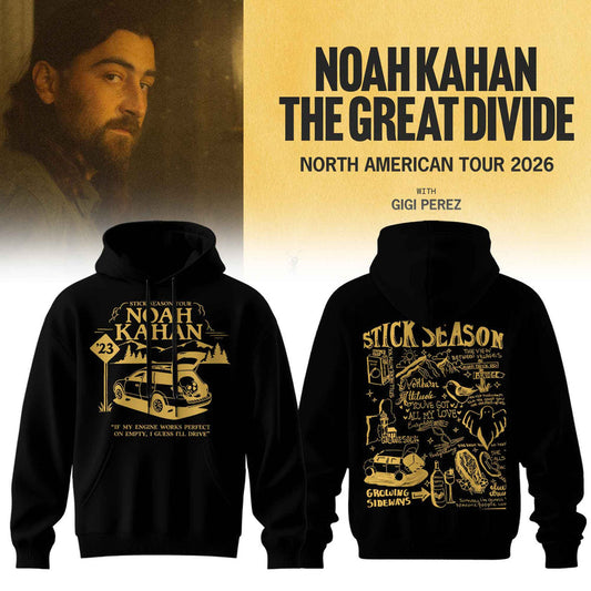 Noah Kahan - The Great Divide Tour Merch Limited Hoodie | HD48