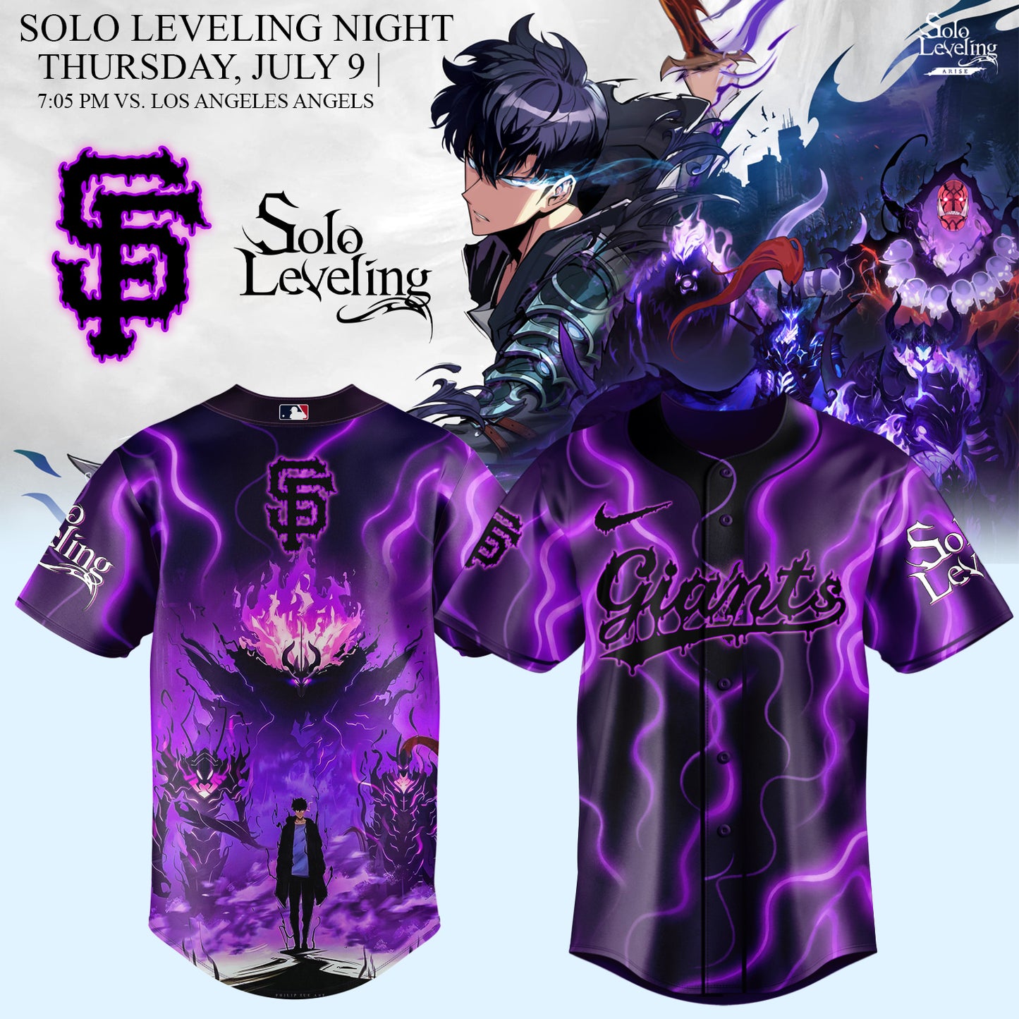 MLB ALL TEAMS x Solo Leveling Limited Jersey 1 | XX16
