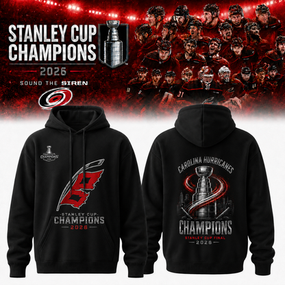 Carolina Hurricanes 2026 Stanley Cup Champions Hoodie | TE22
