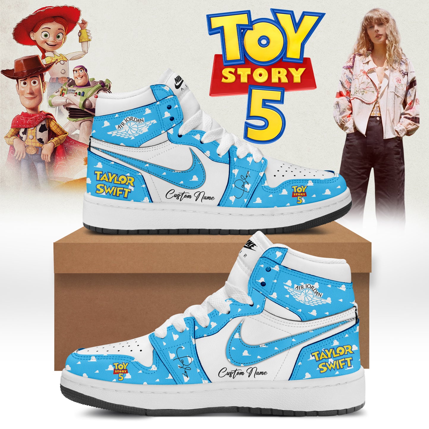 Taylor Swift x Toy Story 5 Limited Edition Signature - AJ1 Shoes | SR73