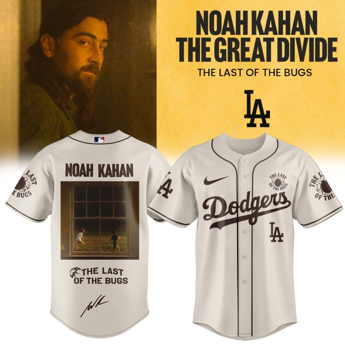Noah Kahan "The Great Divide: The Last Of The Bugs" Album 2026 Limited Edition Signature - Jersey | AW31