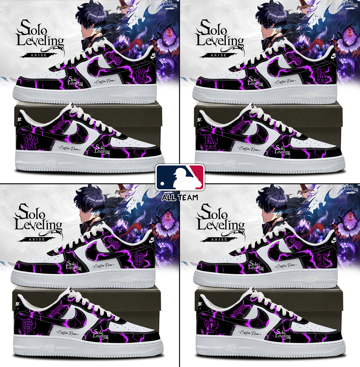 MLB ALL TEAMS x Solo Leveling Limited AF1 Shoes | QD92