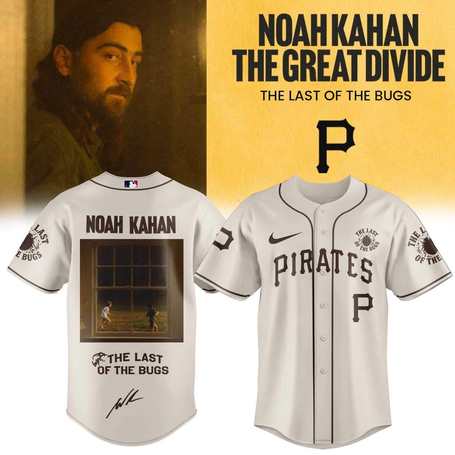 Noah Kahan "The Great Divide: The Last Of The Bugs" Album 2026 Limited Edition Signature - Jersey | AW31