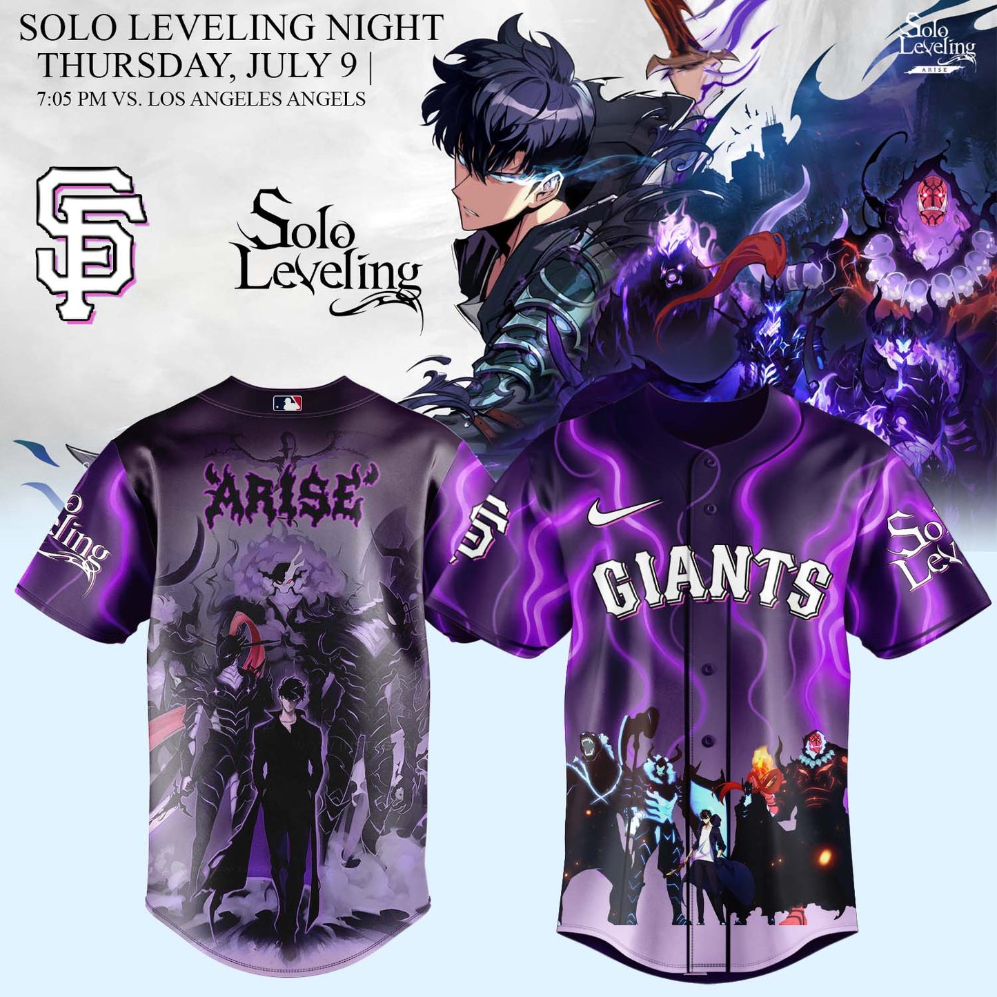 MLB ALL TEAMS x Solo Leveling Limited Jersey 2 | FC96