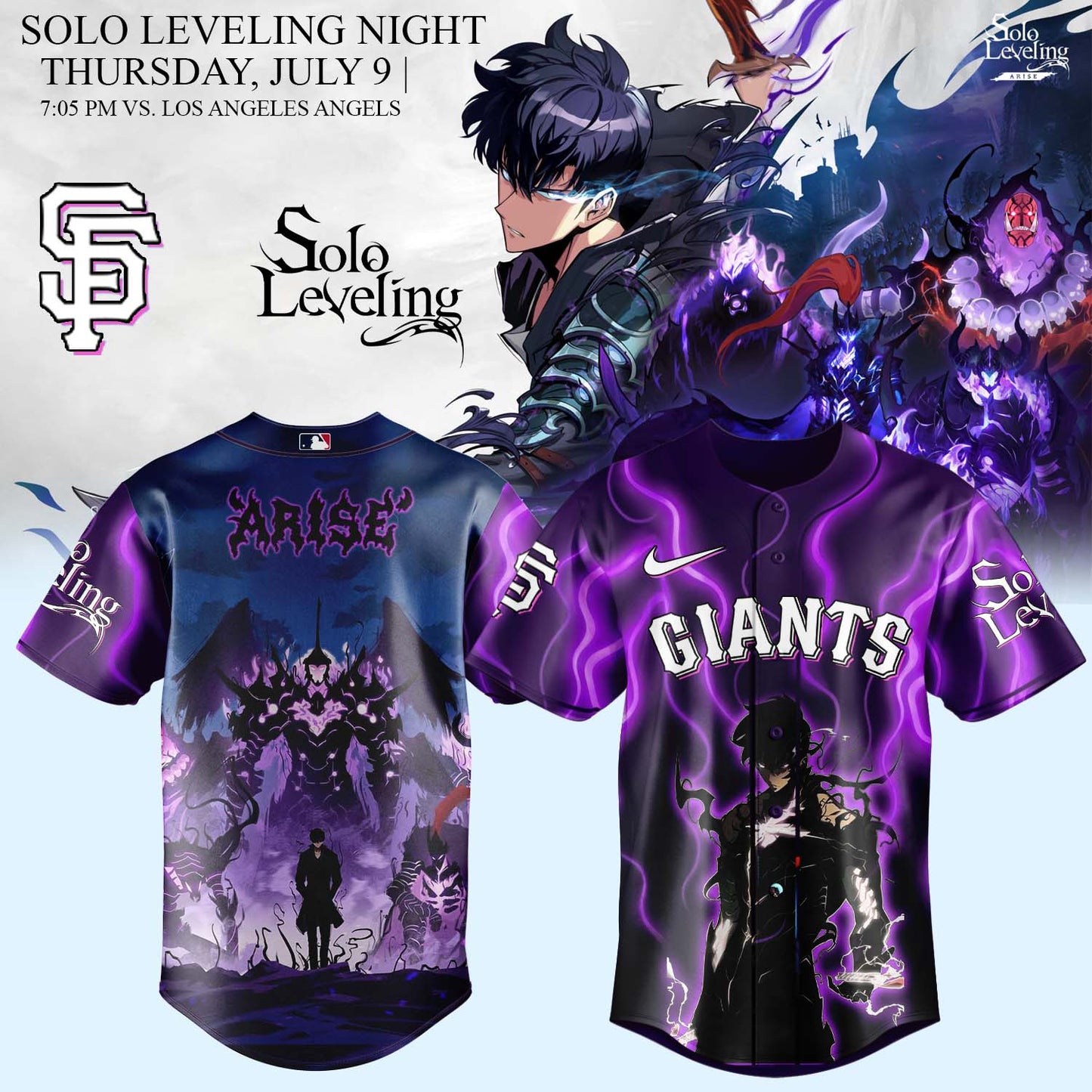 MLB ALL TEAMS x Solo Leveling Limited Jersey 2 | YY45
