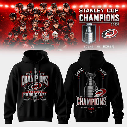 Carolina Hurricanes 2026 Stanley Cup Champions Hoodie | ZQ74