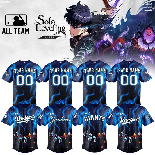 MLB ALL TEAMS x Solo Leveling Limited Jersey (Custom Name &amp; Number) | NH62