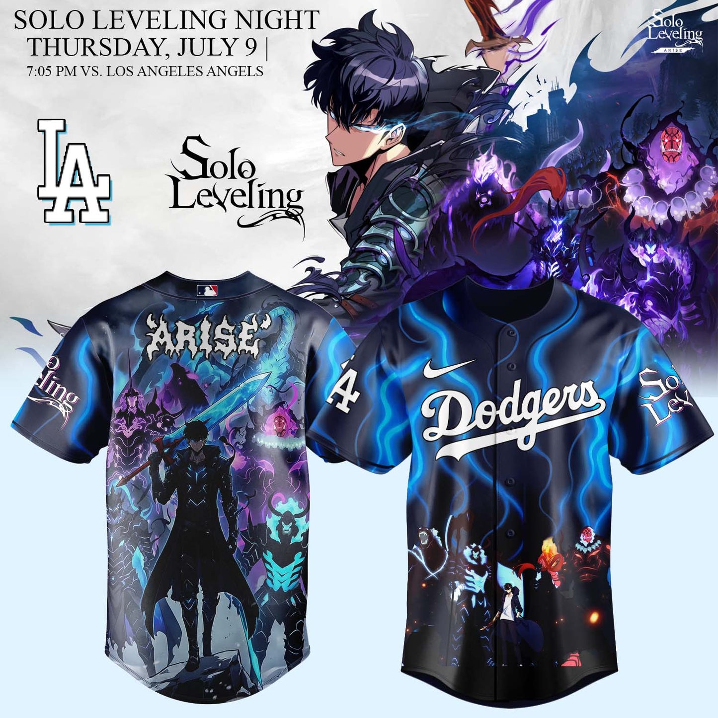 MLB ALL TEAMS x Solo Leveling Limited Jersey 2 | YD17