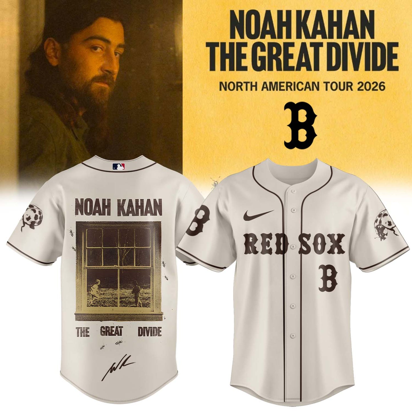 Noah Kahan "The Great Divide: The Last Of The Bugs" Album 2026 Limited Edition Signature - Jersey | IW34