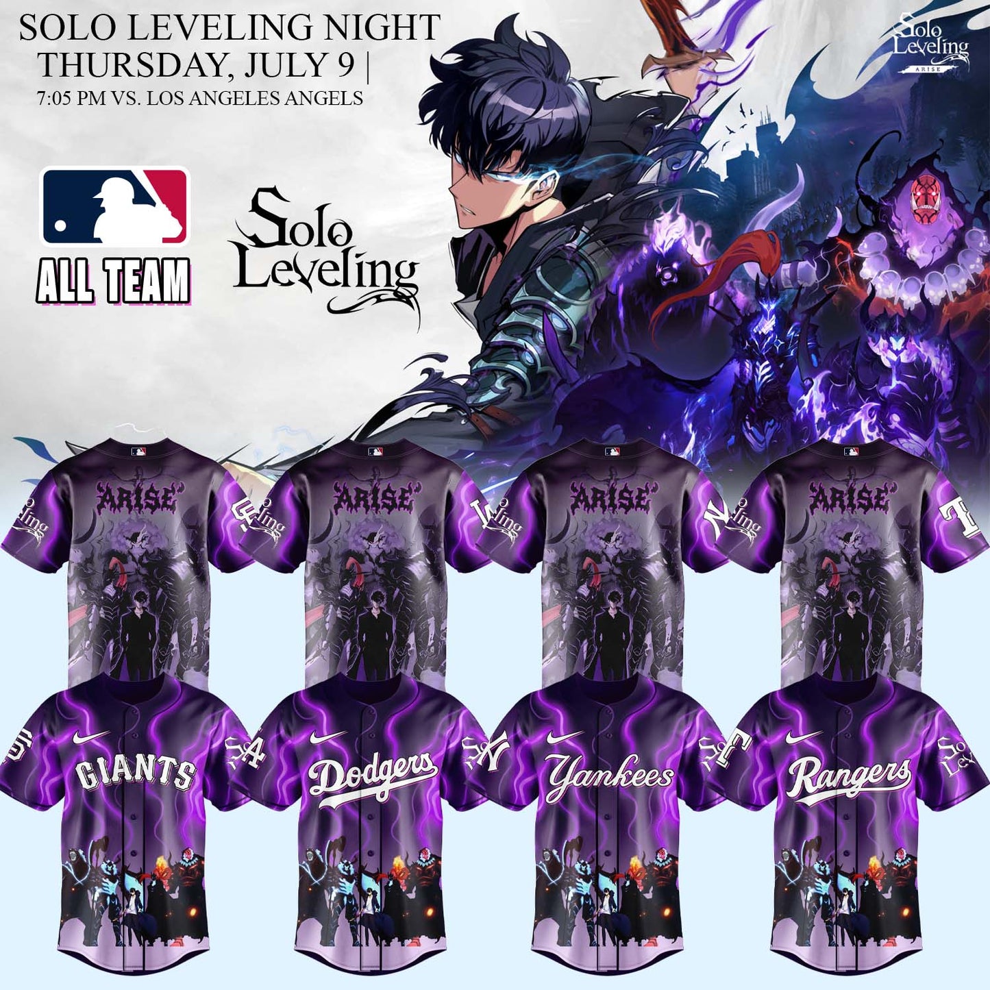 MLB ALL TEAMS x Solo Leveling Limited Jersey 2 | FC96