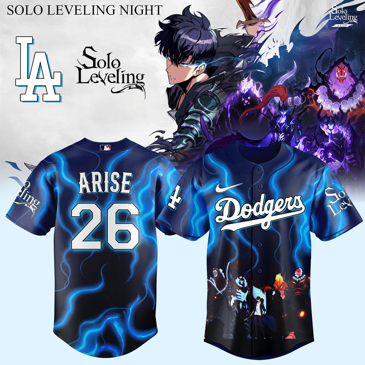 MLB ALL TEAMS x Solo Leveling Limited Jersey | NW94