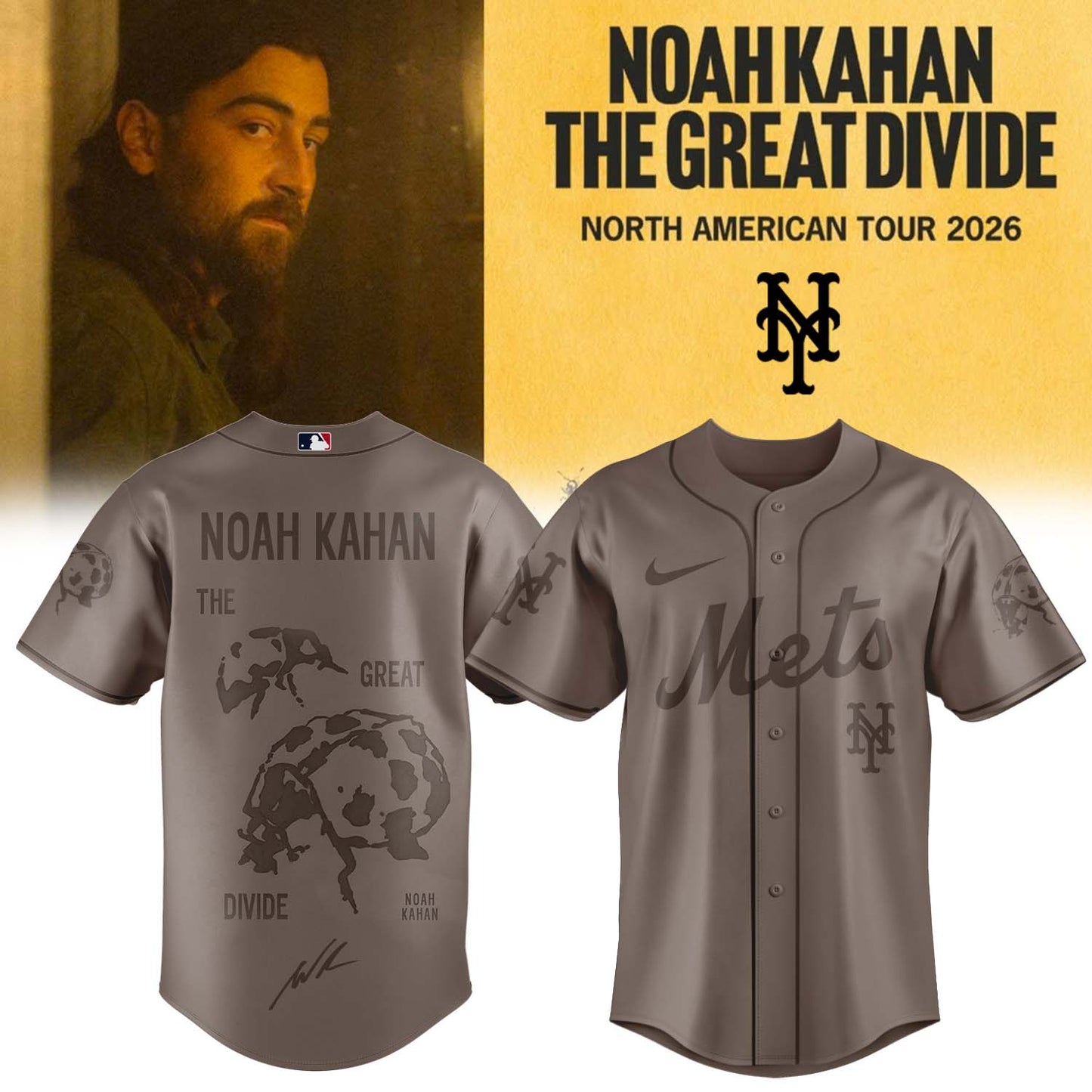Noah Kahan "The Great Divide: The Last Of The Bugs" Album 2026 Limited Edition Signature - Jersey | CY86
