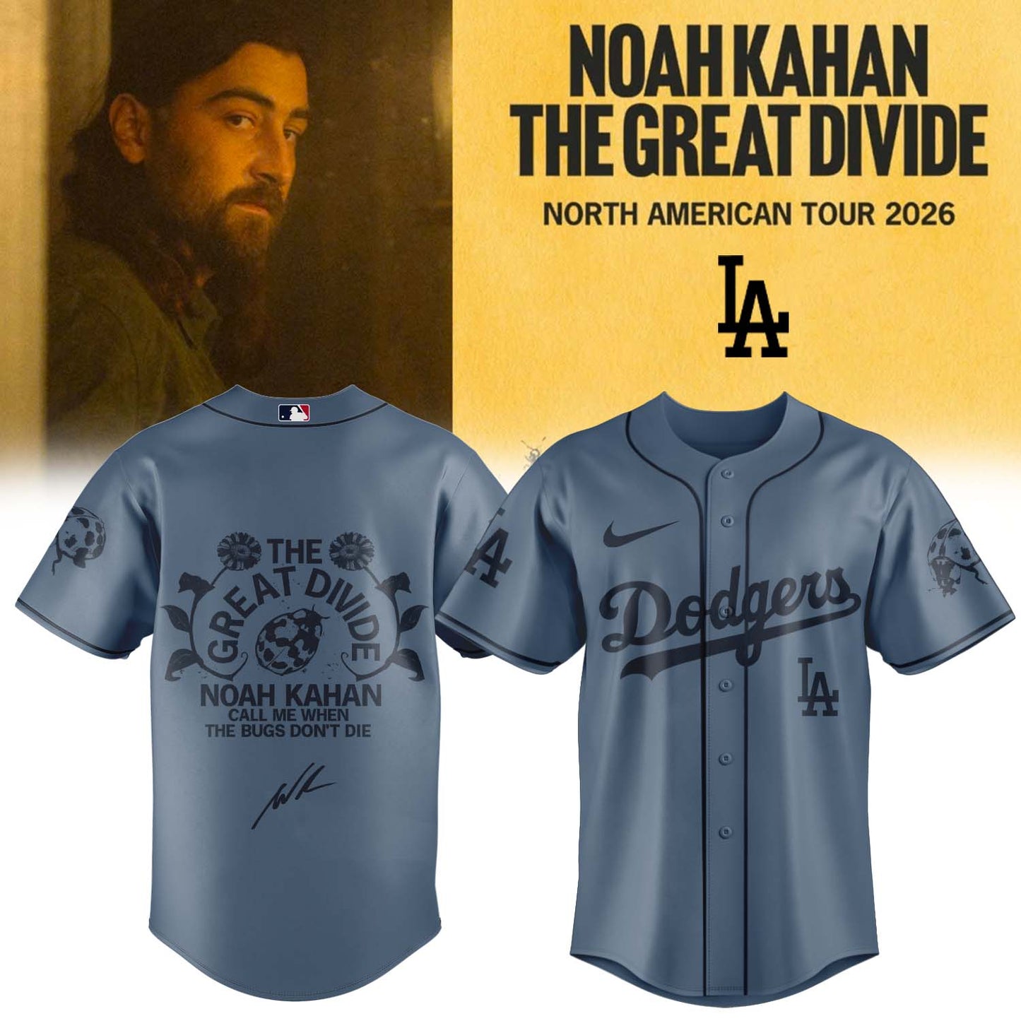 Noah Kahan "The Great Divide: The Last Of The Bugs" Album 2026 Limited Edition Signature - Jersey | CB10