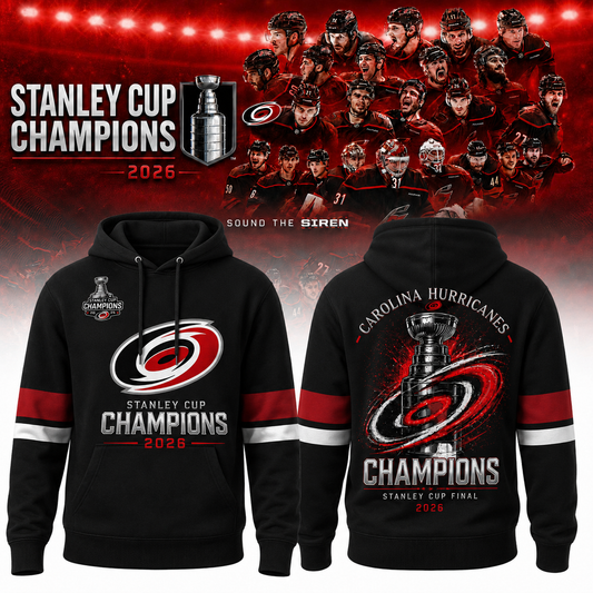 Carolina Hurricanes 2026 Stanley Cup Champions Hoodie | MS38