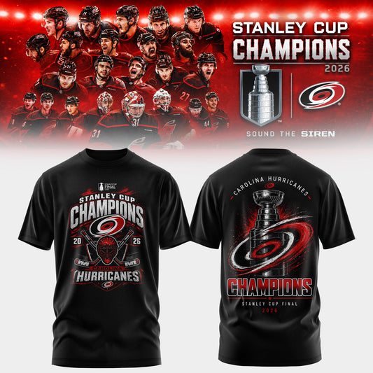 Carolina Hurricanes 2026 Stanley Cup Champions T-Shirt | CL21