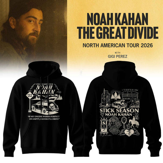 Noah Kahan - The Great Divide Tour Merch Limited Hoodie | DT72