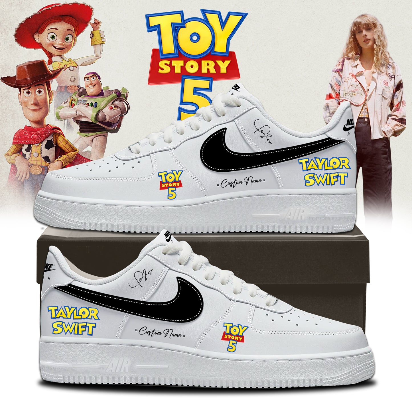 Taylor Swift x Toy Story 5 Limited Edition Signature - AF1 Shoes | EQ46