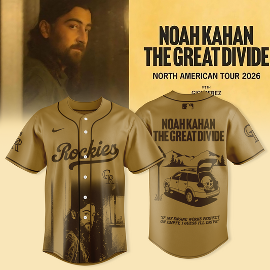 Colorado Rockies x Noah Kahan - "The Great Divide Tour 2026" Jersey Collection | ML22