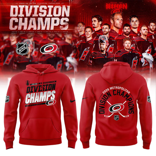 Carolina Hurricanes 2026 Metropolitan Division Champions Hoodie | SZ56