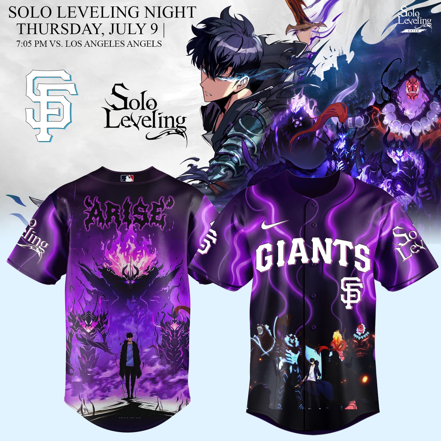 MLB ALL TEAMS x Solo Leveling Limited Jersey 2 | UL80