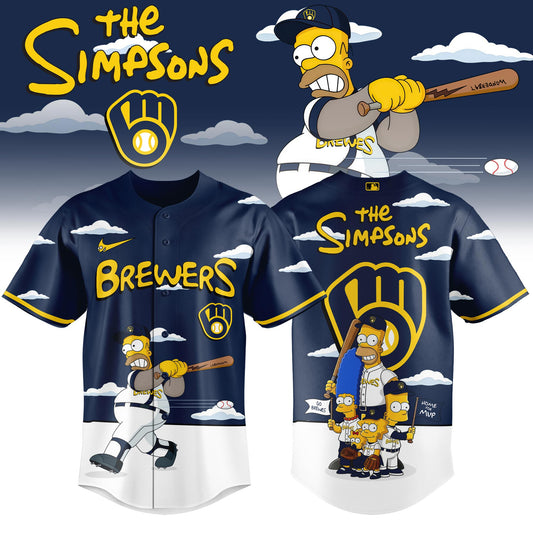 Milwaukee Brewers x The Simpsons 2026 Limited Edition Jersey