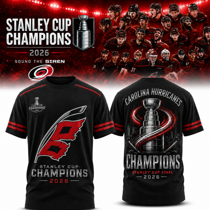 Carolina Hurricanes 2026 Stanley Cup Champions T-Shirt | ZS18