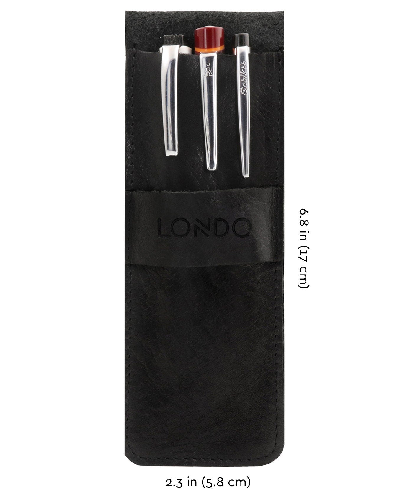 Personalized Handcrafted Top Grain Leather Pen Holder, Pen Pouch, High-Quality Pencil Case, Custom Pencil Bag, Pencil Case with Tuck in Flap
