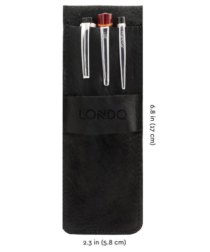 Personalized Handcrafted Top Grain Leather Pen Holder, Pen Pouch, High-Quality Pencil Case, Custom Pencil Bag, Pencil Case with Tuck in Flap
