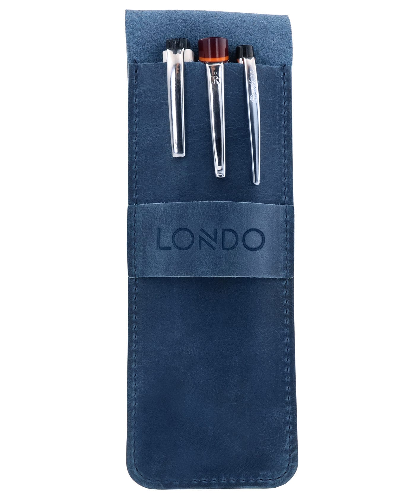 Personalized Handcrafted Top Grain Leather Pen Holder, Pen Pouch, High-Quality Pencil Case, Custom Pencil Bag, Pencil Case with Tuck in Flap