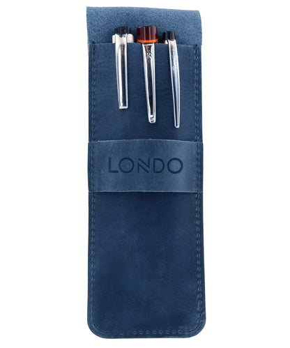 Personalized Handcrafted Top Grain Leather Pen Holder, Pen Pouch, High-Quality Pencil Case, Custom Pencil Bag, Pencil Case with Tuck in Flap