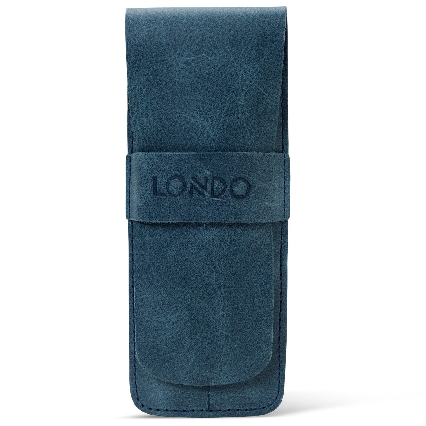 Personalized Handcrafted Top Grain Leather Pen Holder, Pen Pouch, Two Compartment Pencil Case, Custom Pencil Bag with Tuck in Flap