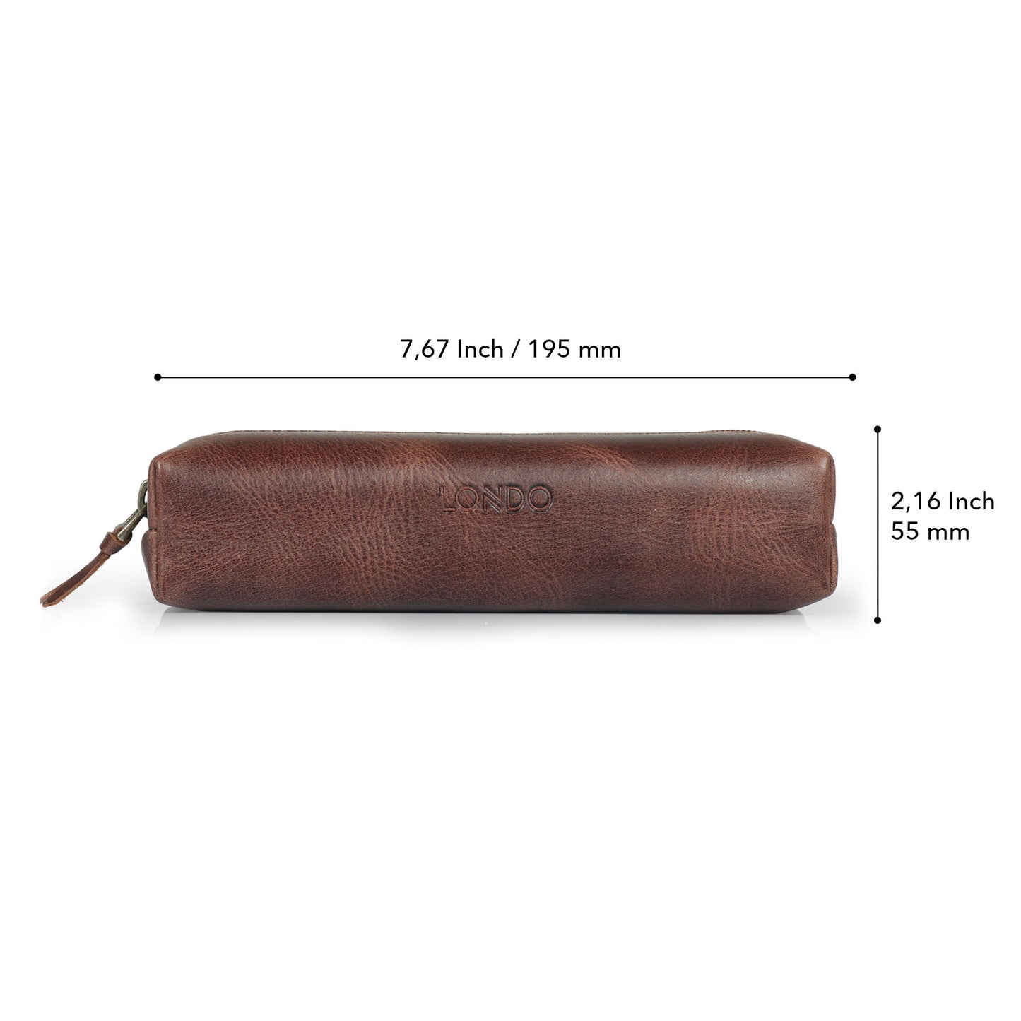 Personalized Hand Crafted Top Grain Leather Zip Pen Case, Pencil Bag, High-Quality Cosmetic Case, Custom Makeup Bag, Classic Look Pen Pouch