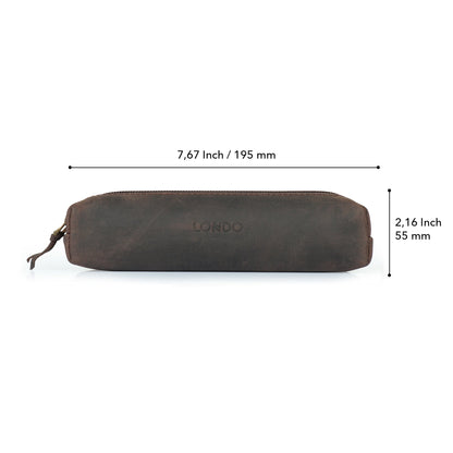 Personalized Top Grain Leather Makeup Case, Hand Crafted Pen Pouch, Custom Pen Holder, High Quality Pencil Case, Pencil Bags,  Birthday Gift