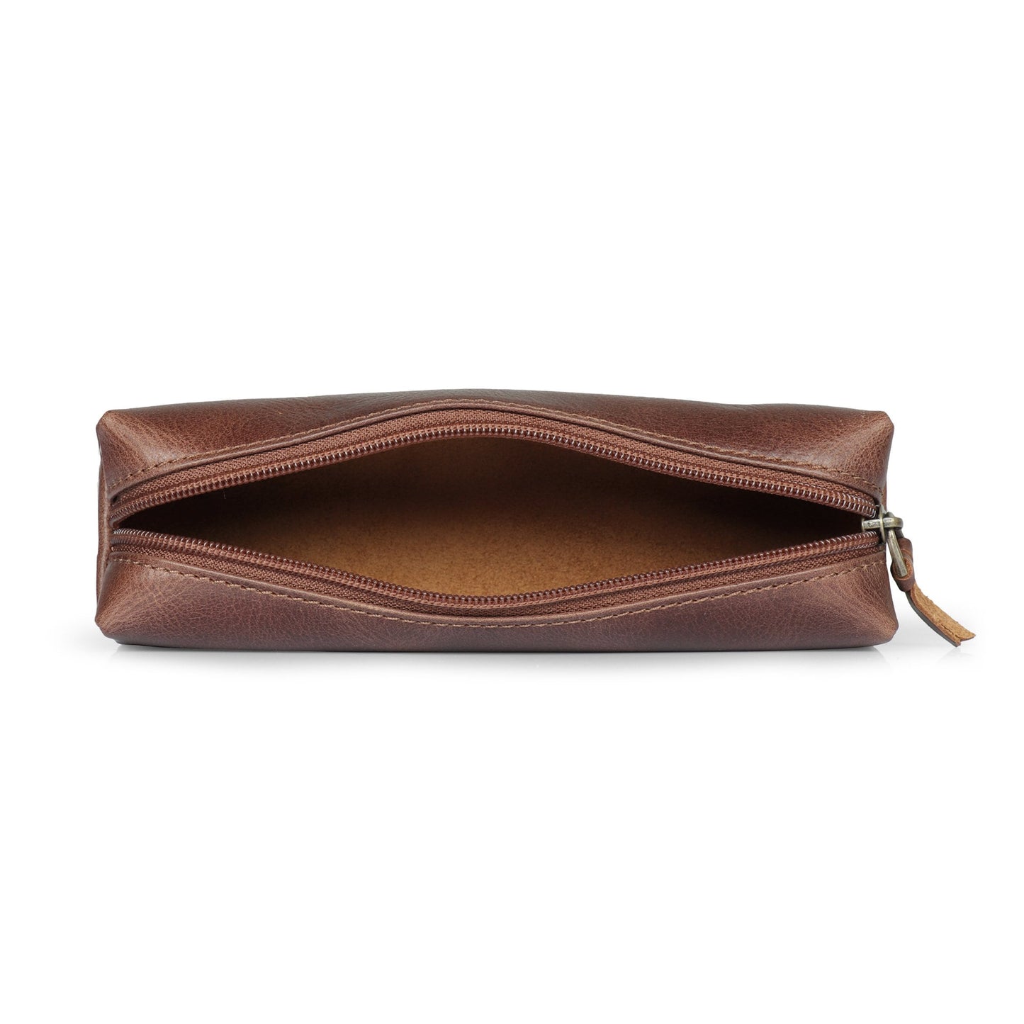 Personalized Top Grain Leather Pen Pouch, Hand Crafted Makeup Case, High Quality Pen Holder, Classic Look  Pencil Holder,  Personalized Gift