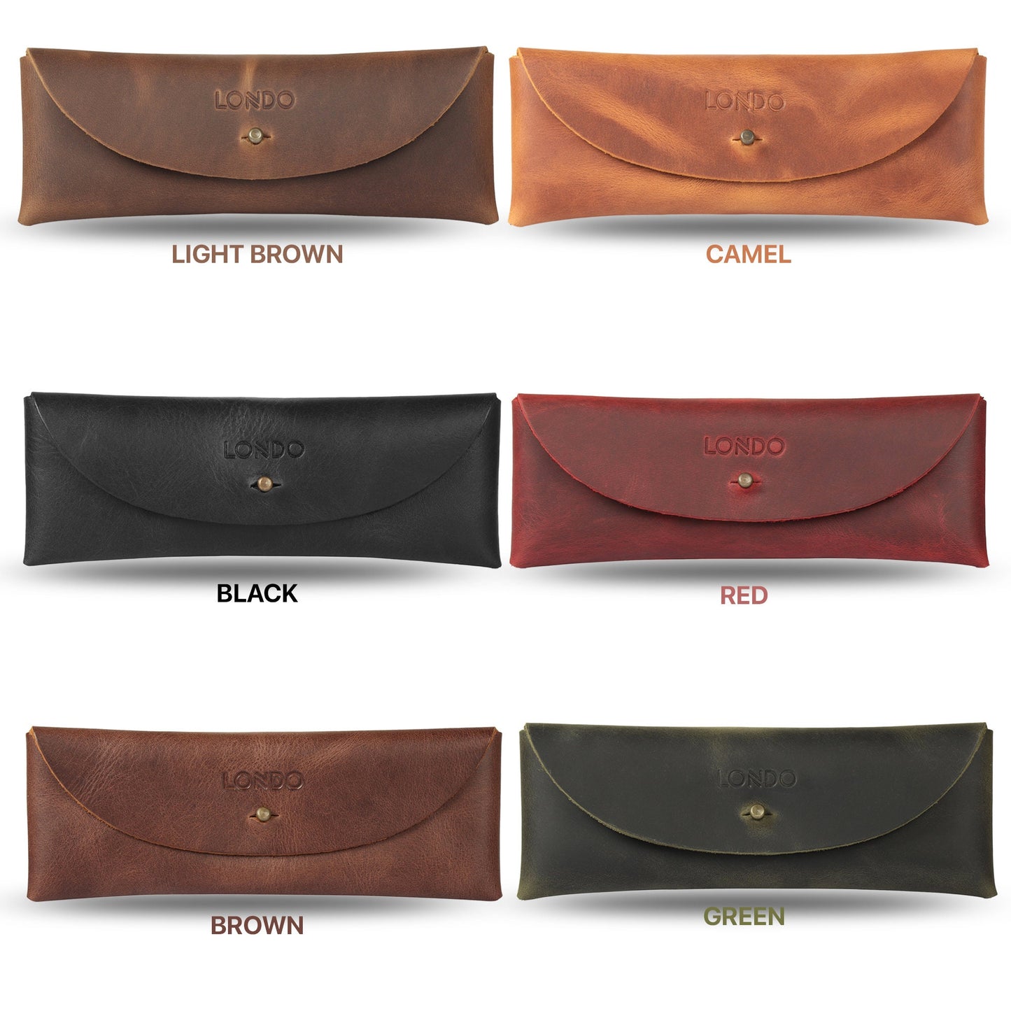 Leather Pencil Holder - Retro Pen Case, Handcrafted Top Grain Leather Pouch for Desk, Stylish Organizer, Gift for Him/Her
